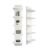 5-Tier Wall-Mounted Bookshelf, PVC Floating Storage Rack, Smooth Pressboard Vertical Display Shelf for Living Room Bedroom Entryway Decor